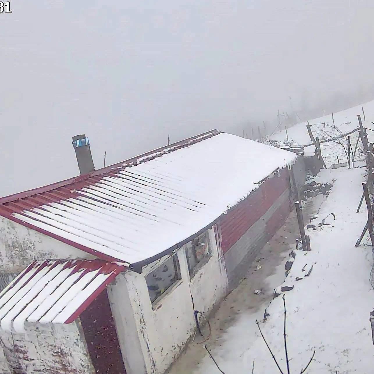 Gürgentepe’de Nisan Sonunda Kar Sürprizi